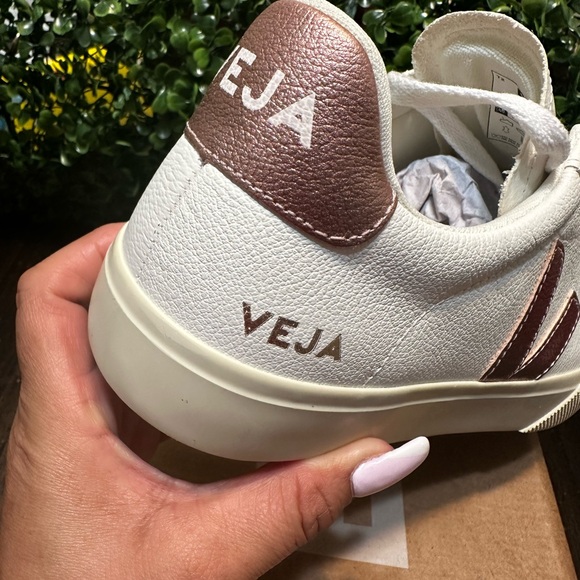 Veja campo chromefree leather sneaker size 9 Extra white_Nacre - Picture 4 of 8
